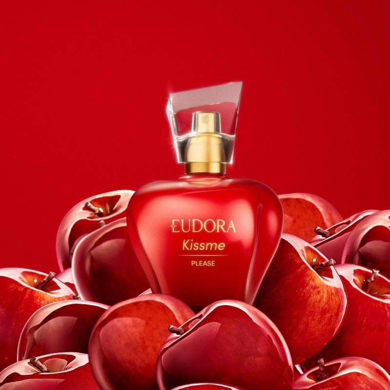 Linha Kiss Me de perfumaria feminina desodorante colônia de Eudora