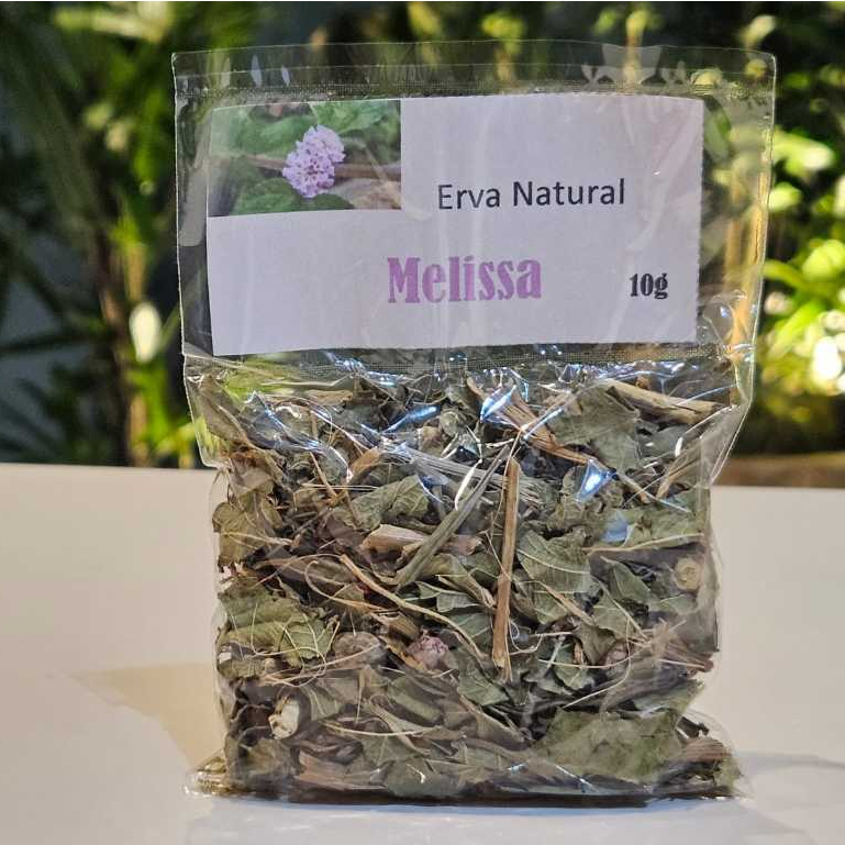 Imagem Melissa Folhas Secas | Erva-Cidreira Verdadeira | Chá Calmante Natural |