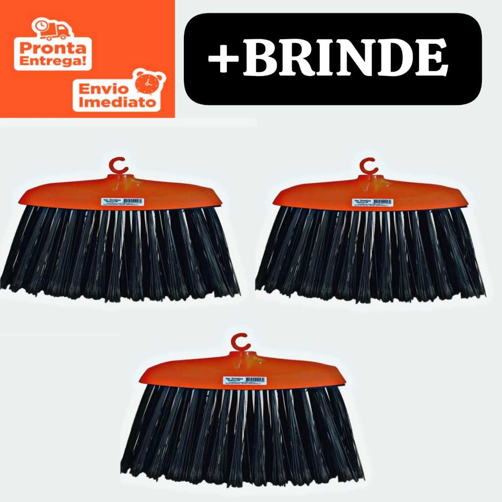 KIT C/3 Vassouras Condor Multiuso – Práticas, Duráveis (A pronta entrega) em Oferta na Shopee