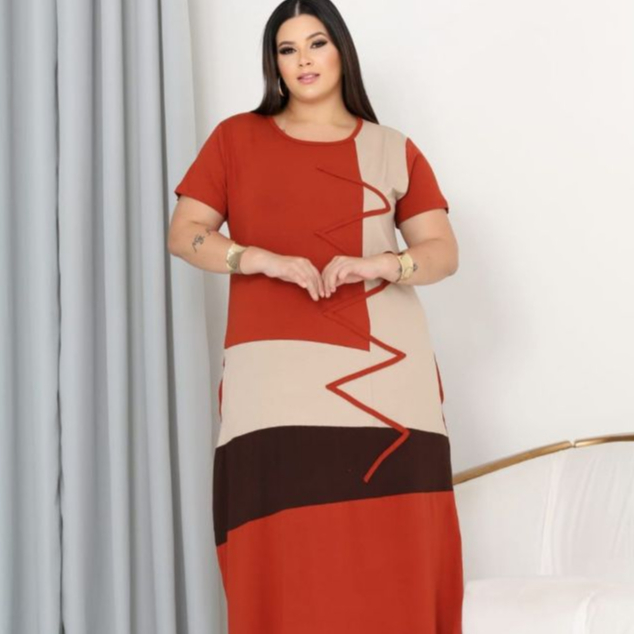 Vestidos Feminino Chemise Camisetão Chamise Plus Size G1 G2 G3 G4 Soltinho Bolso Viscolycra Premuim em Oferta na Shopee