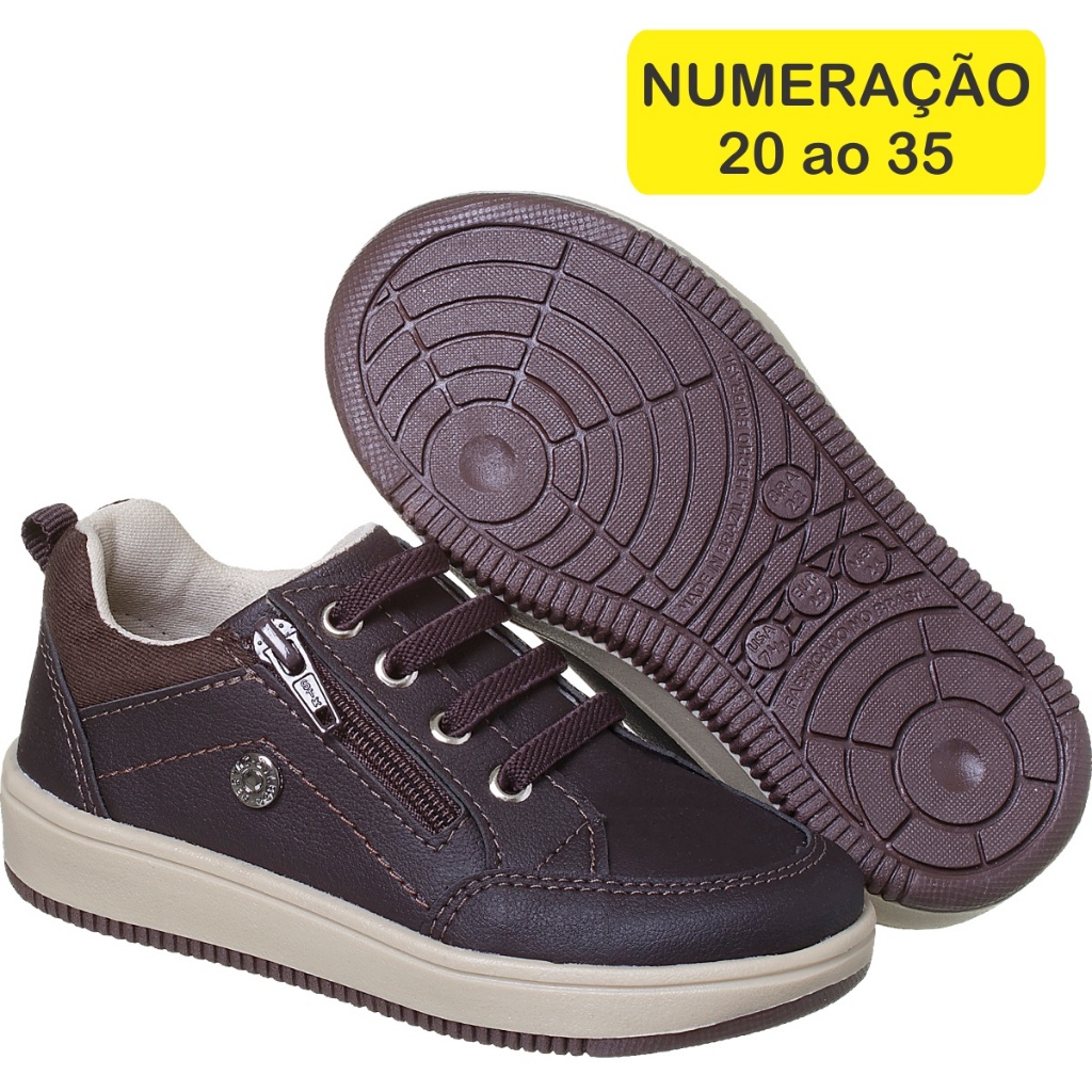 Tênis Masculino Solado Marrom - Comprar com Melhor Preço em Tênis