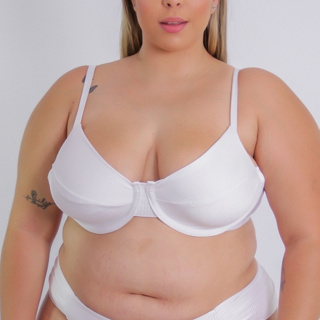 Top Biquíni Avulso Plus Size Meia Taça com Alça Regulável, Alta Sustentação e Amarração | Moda Praia em Oferta na Shopee