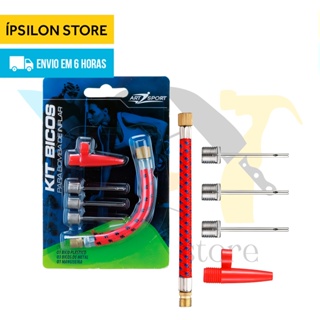 Kit Bicos Para Encher Inflar Bolas Piscinas 5 Peças em Oferta na Shopee