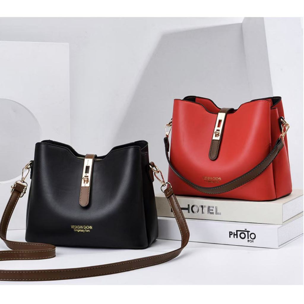 Bolsa feminina crossbody balde de ombro combinando com cores(DX21535) em Oferta na Shopee