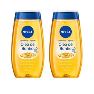KIT NIVEA Sabonete Líquido Óleo de Banho 200ml - 2 Unidades