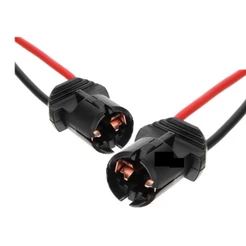 4 x Soquete T10 ou T5 Plug Chicote Lampada Led T10 para Pingo