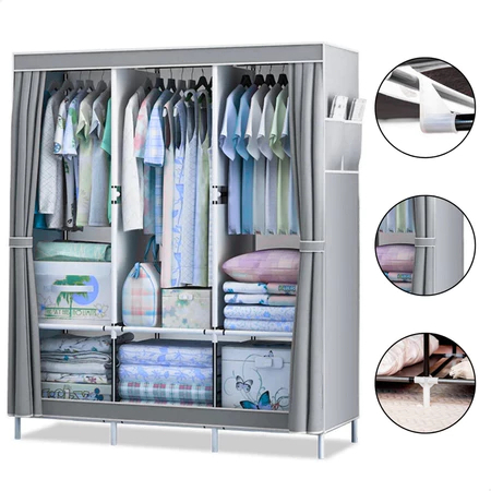 Guarda Roupa Dobrável Portátil Multiuso Organizador de Roupas Sapatos e Brinquedos