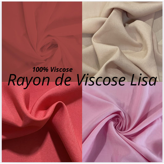 5m de Rayon de Viscose Lisa (5m X 1.40m)100% Viscose, Blusas, camisas, vestidos, saias, calças, pijamas e roupas dormir