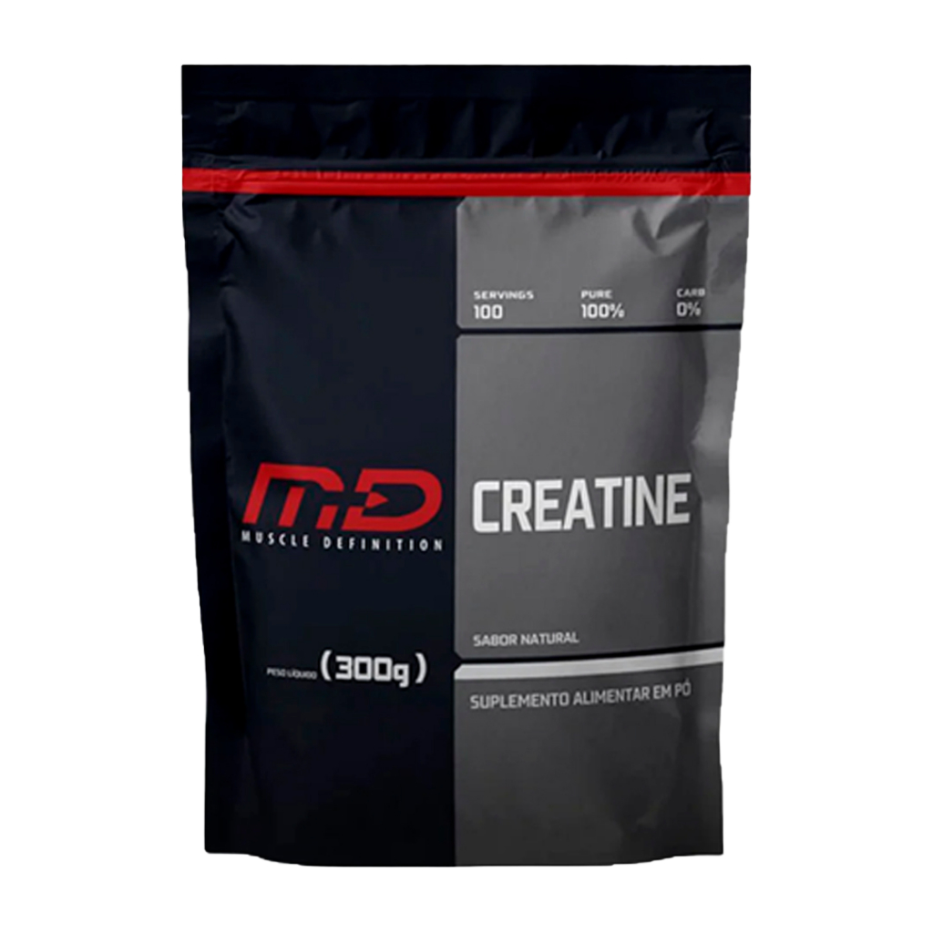 Creatina 100% pure 300g Refil - Monohidratada micronizada - Muscle definition MD
