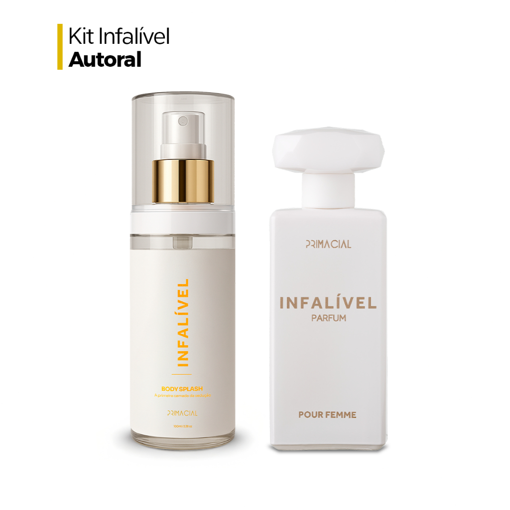 KIT PERFUME FEMININO INFALÍVEL POUR FEMME 50ML + BODY SPLASH 100ML - PRIMACIAL PERFUME FRUTADO FLORAL em Oferta na Shopee