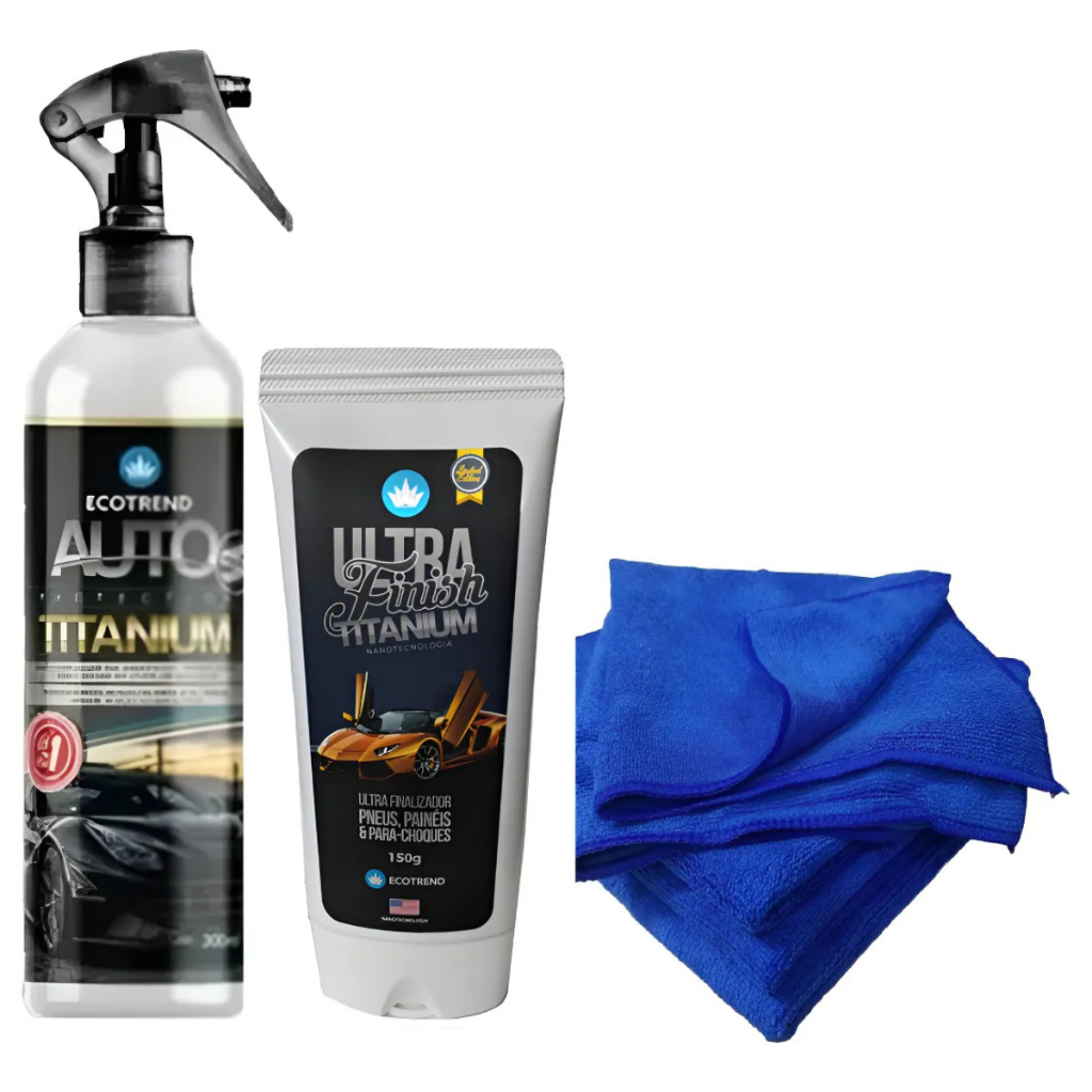 Kit Auto Protection Titanium Pocket E Ultra Finish Renovador ecotrend