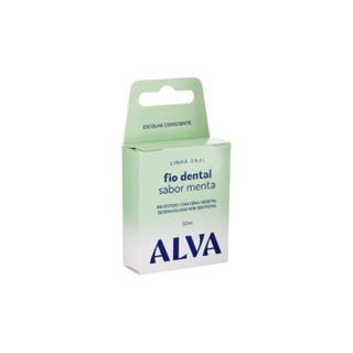 Fio Dental Menta 50m Natural Alva em Oferta na Shopee