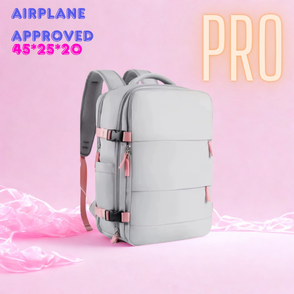 Mochila de Viagem Feminina Multifuncional Reforçada Impermeável Expansível Mochila para Notebook