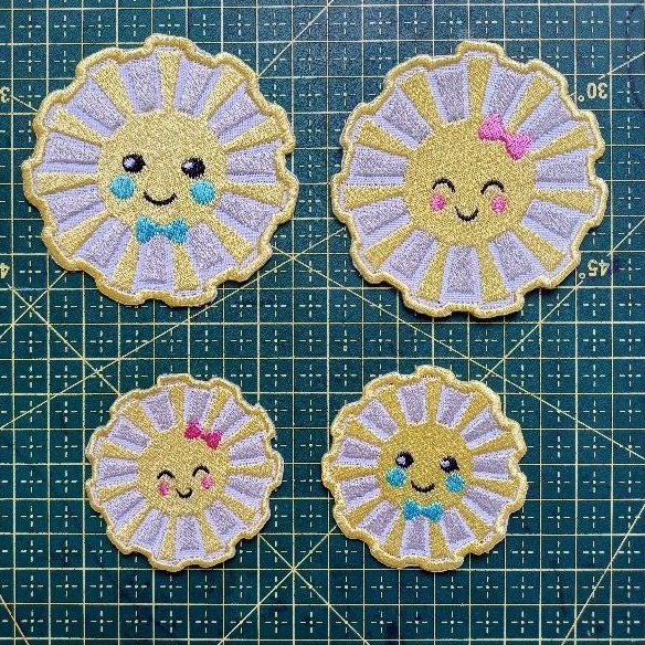 Patch bordado termocolante sol