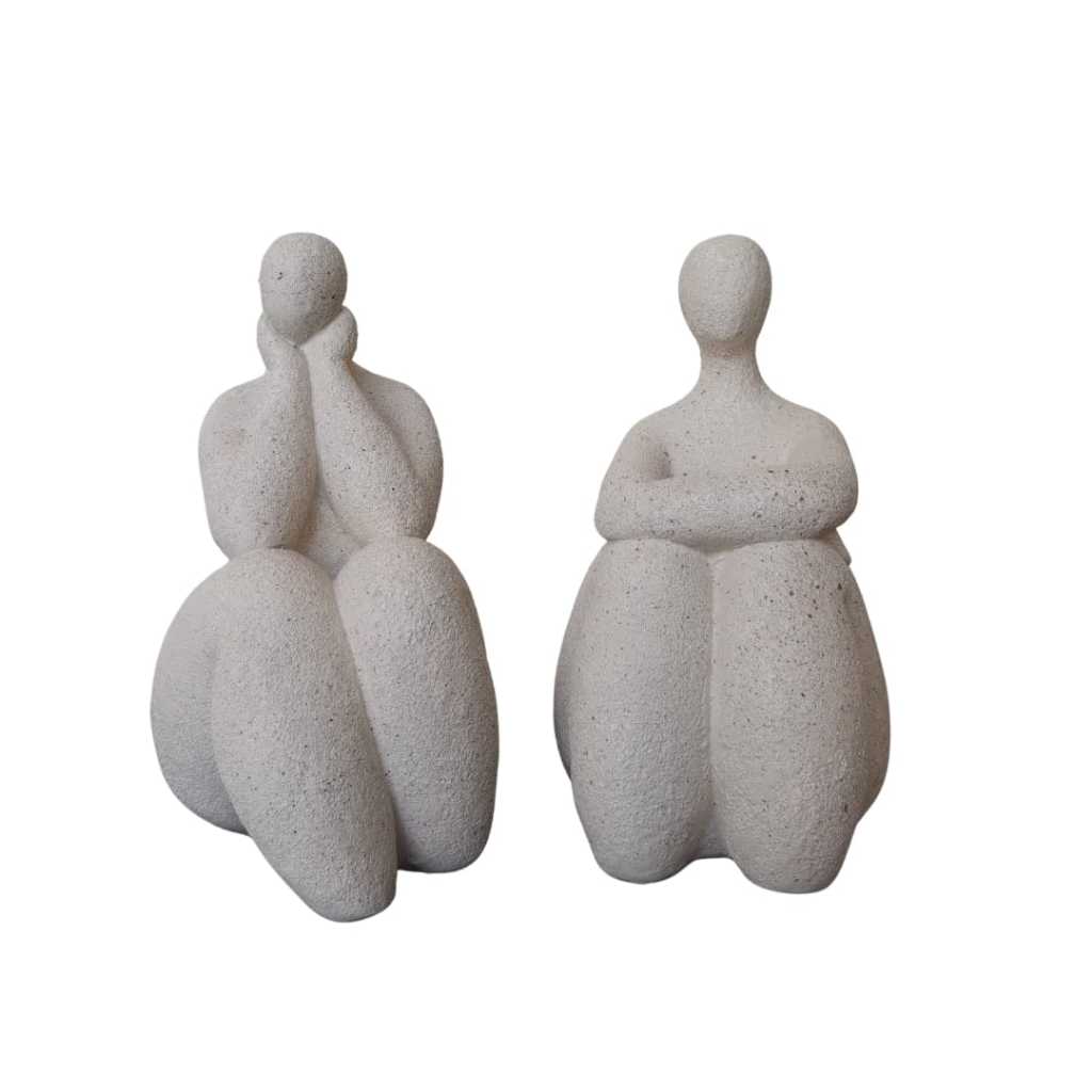 Estatueta Casal Escultura Decorativa - Estatueta - Decoração em Gesso Fernando Botero