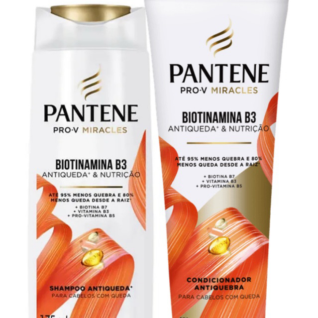 Kit Shampoo 300 ml + Condicionador 250ml Pantene Pro-V Miracles Biotinamina B3 em Oferta na Shopee