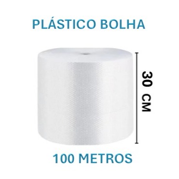 Plástico Bolha - Bobina 30cm X 100 Mts E-commerce Mudança 25 Micras Bolha reforçado em Oferta na Shopee