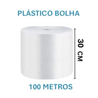 Plástico Bolha - Bobina 30cm X 100 Mts E-commerce Mudança 25 Micras Bolha reforçado em Oferta na Shopee