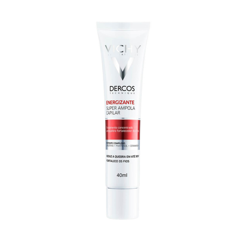 Super Ampola Capilar Vichy Dercos Energizante Tratamento Antiquebra Com 40ml