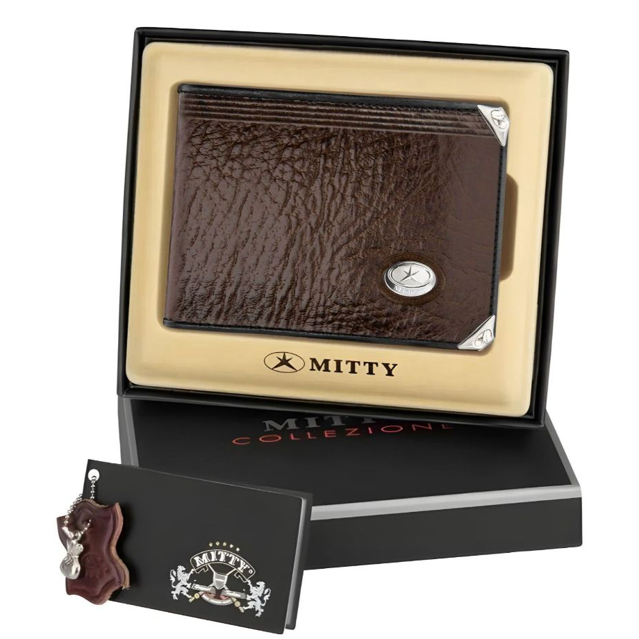 Carteira Mini Masculina Mitty Original 100% Couro Legítimo - M0 Dia dos Pais