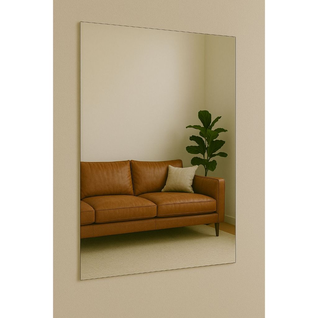 Espelho 100x80 Grande Lapidado Para Quarto/Sala/Banheiro Barbear/ Maquiagem Penteadeira Decorativo