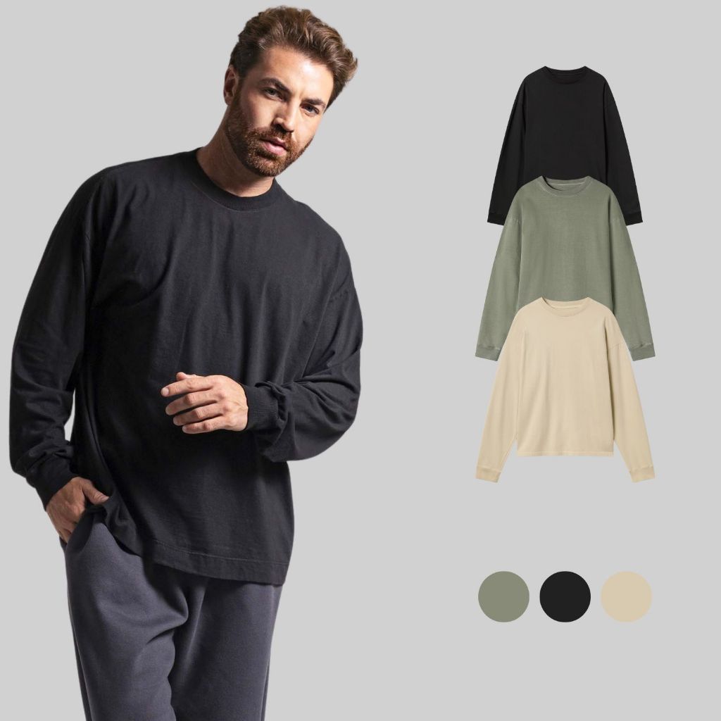 Camiseta Manga Longa Heavy Oversized - Men Clothes