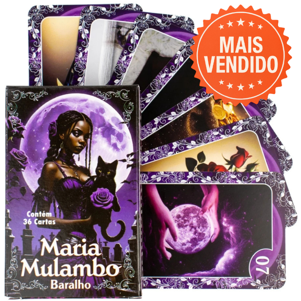 Tarô Baralho Maria Mulambo 36 Cartas Com Manual em Oferta na Shopee