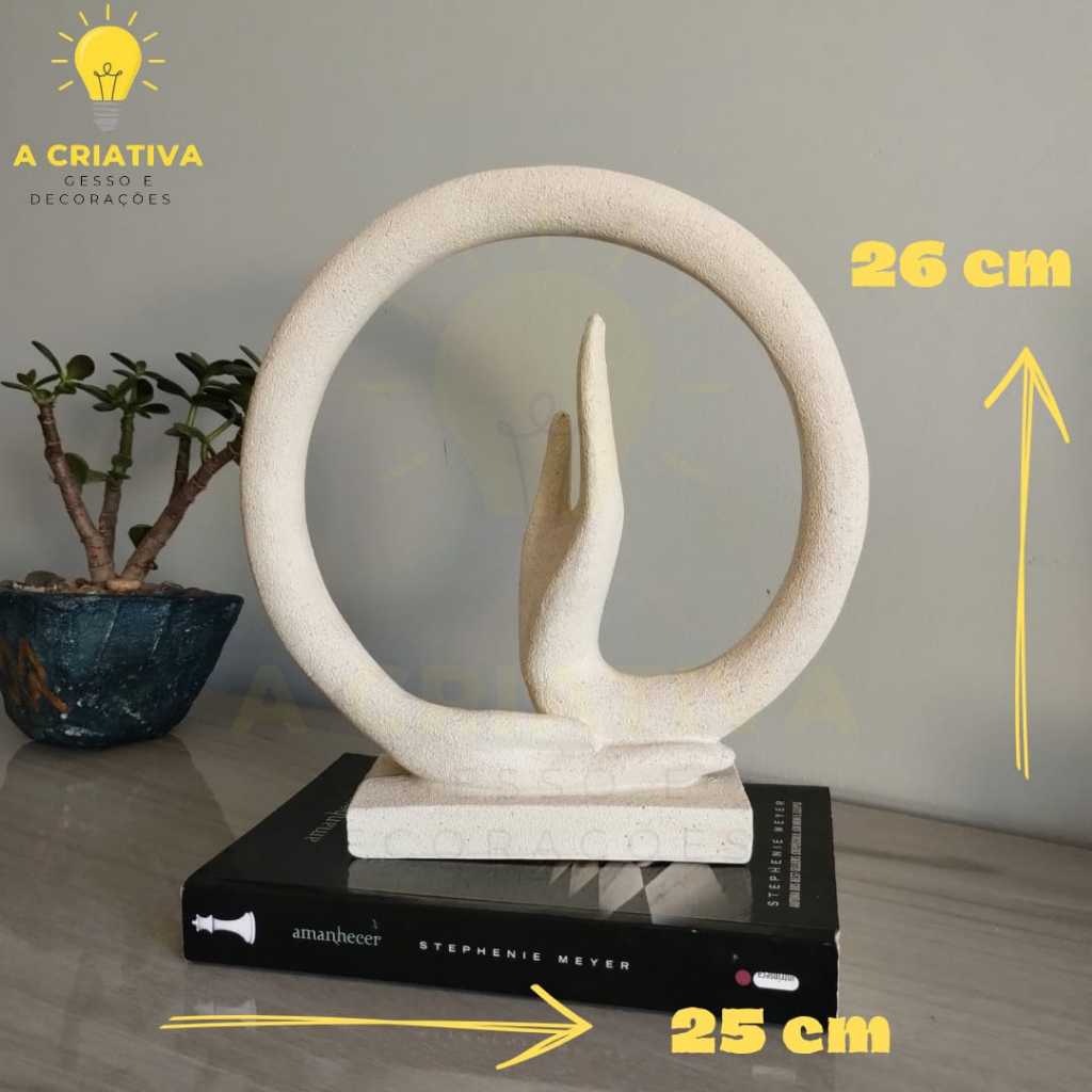 Imagem Mãos de Buda Estátua da Paz Estatueta Decorada Escultura em Gesso Peça Luxo