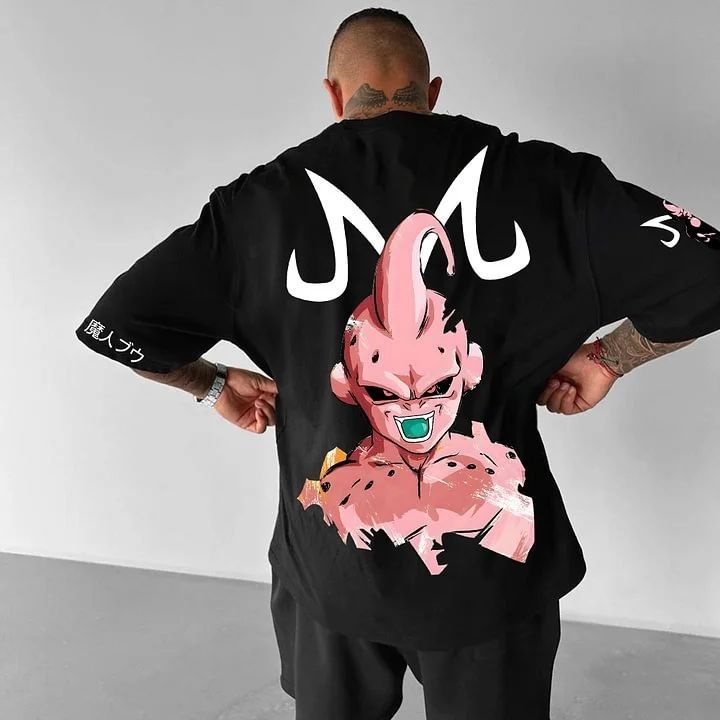 Camiseta Plus Size Aftersoul | Majin Boo Kid | 100% Algodão | Anime | Streetwear | Dragon Ball Z |