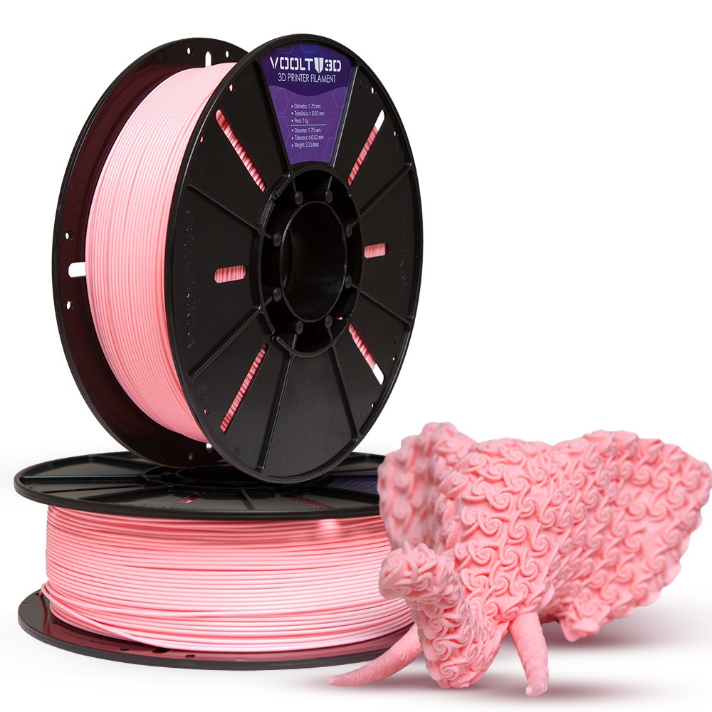Filamento Pla Rosa Bebê Velvet Premium 1kg 1,75mm Efeito Aveludado Para Impressora 3D FDM - Voolt3D em Oferta na Shopee