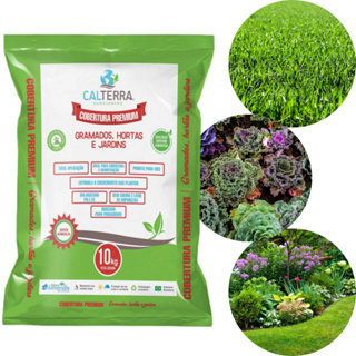 Terra Adubada Para Gramados Hortas e Jardins 10kg Calterra em Oferta na Shopee