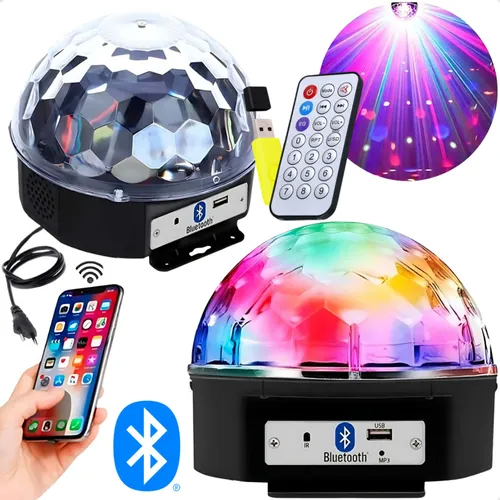 Globo Colorido Rgb Led Laser Iluminação Festa Balada Y0851 em Oferta na Shopee