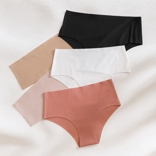 Kit 5 ou 3  Calcinhas Cintura Alta Sem Costura Corte Laser Conforto Total em Oferta na Shopee