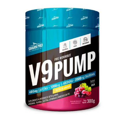 V9 PUMP - PRÉ TREINO - 300G SHARK PRO em Oferta na Shopee