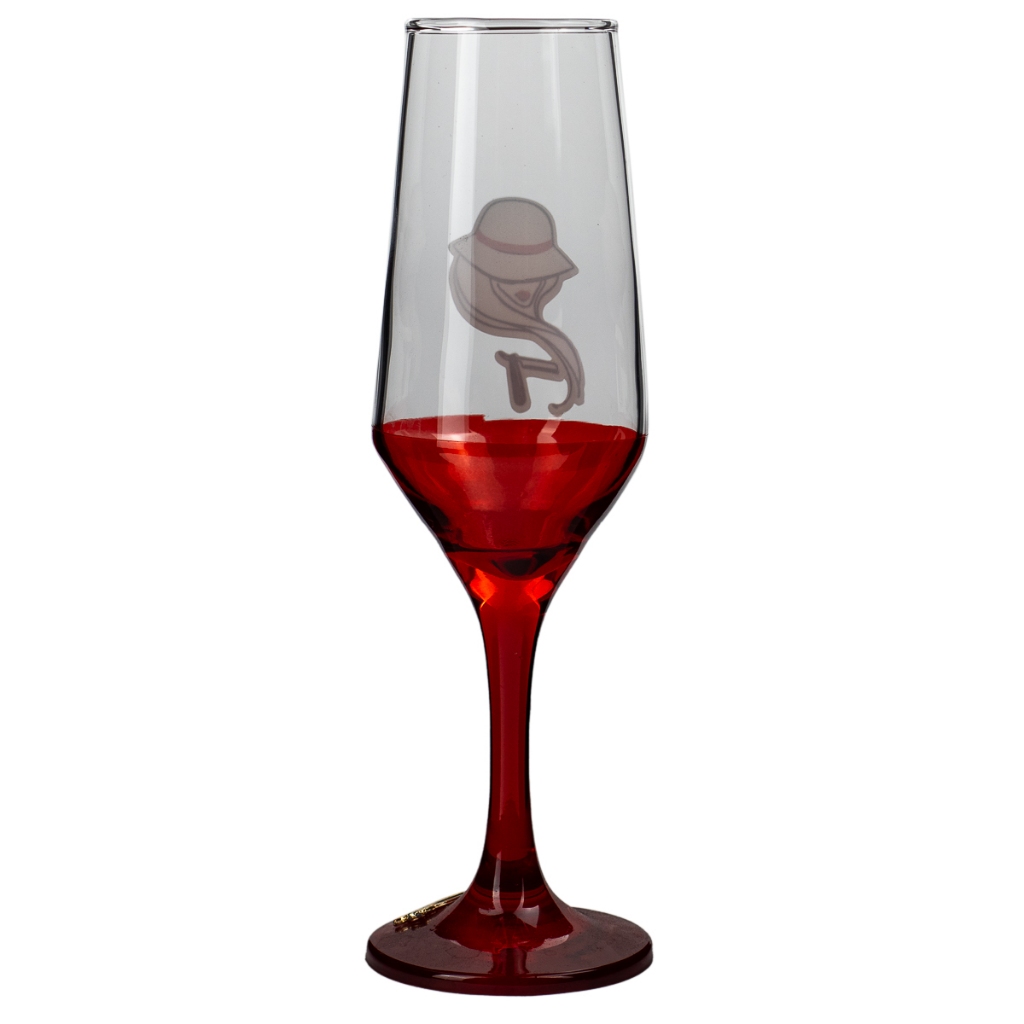 Taça Pomba Gira Maria Navalha Champagne Buffet Vidro 186ml