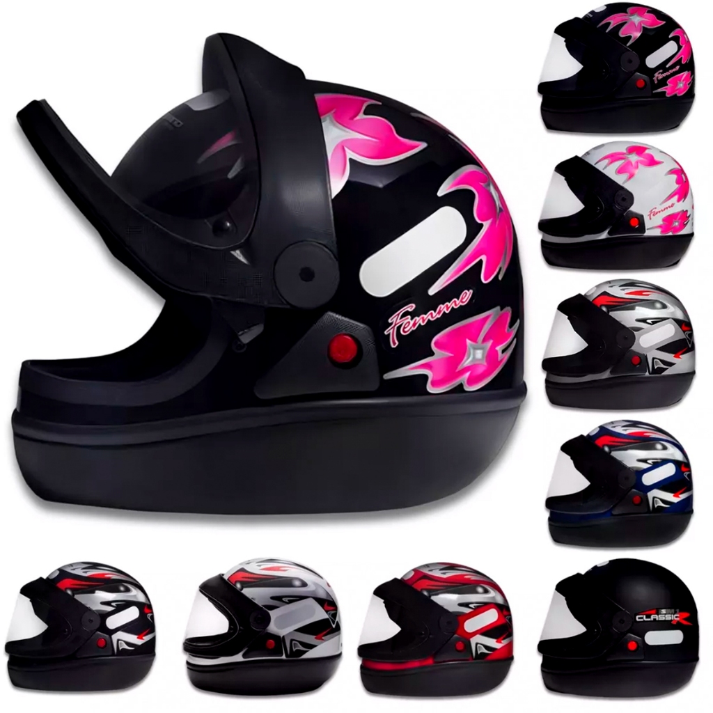 Capacete Taurus San Marino Original Todas as Cores Selo Inmetro em Oferta na Shopee