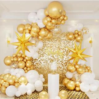 Mix De Balões Para Festa 100 Peças - Balão Metalizado + Bexigas em Oferta na Shopee