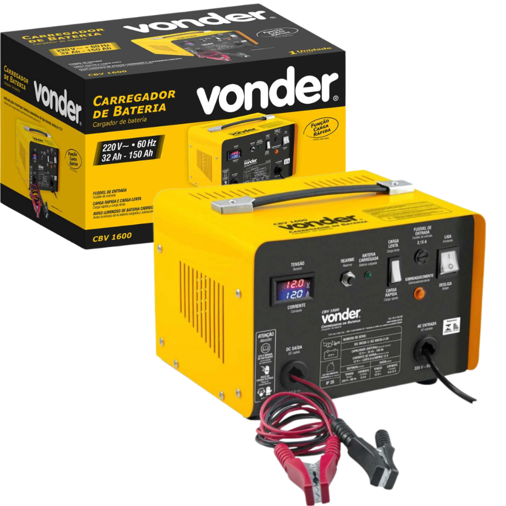 Carregador De Bateria Automotiva 220V Vonder