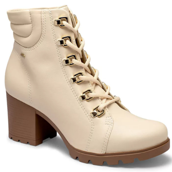 Bota Cano Curto Salto Alto Conforto Dakota