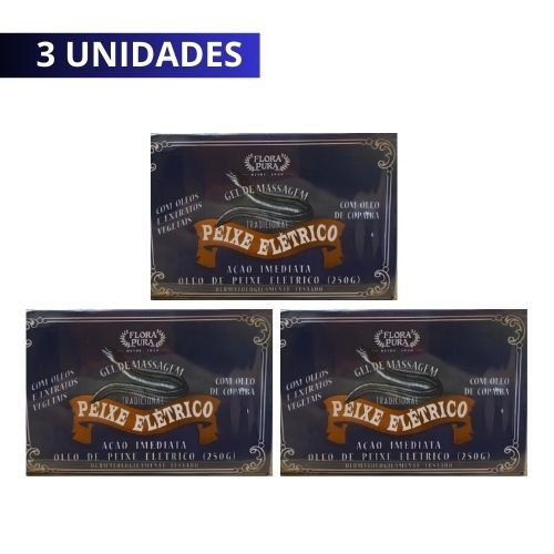 GEL MASSAGEADOR PEIXE ELÉTRICO - FLORA PURA 250G