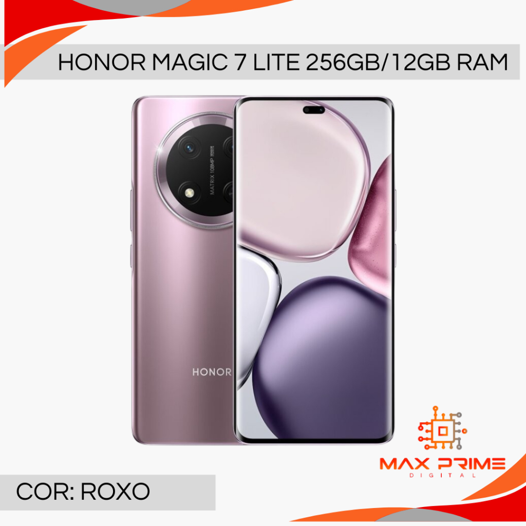 Honor Magic 7 Lite 5G 512GB, 12GB RAM, Câmera 108MP, Processador Snapdragon 6 Gen 1,Bateria 6600mAh, Versão Global · foto 2