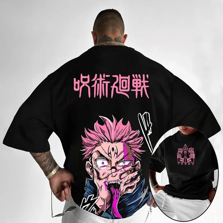 Camiseta Plus Size Aftersoul | Jujutsu Kaisen | Sukuna Yuji | Streetwear | 100% Algodão | Anime