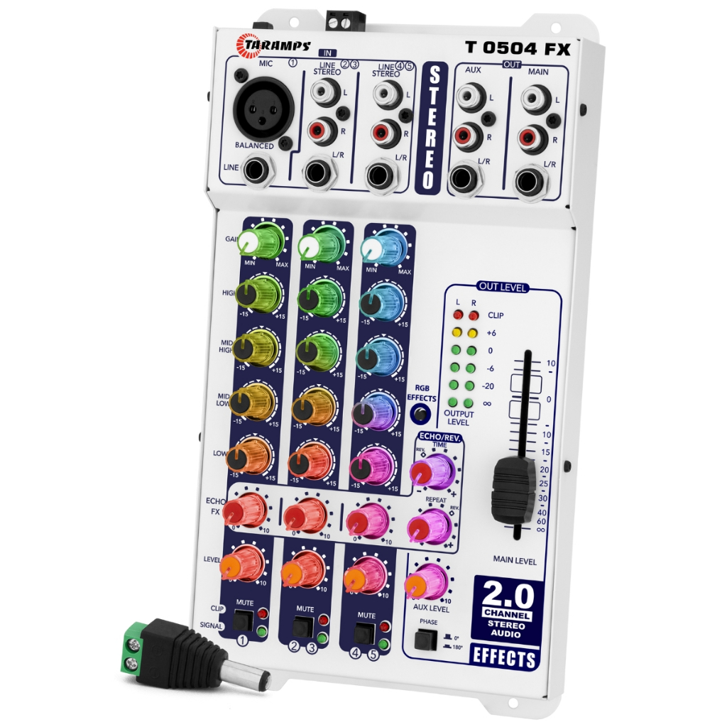 Mesa de Som Stereo T 0504 FX Multicolor 5 Canais Taramps em Oferta na Shopee