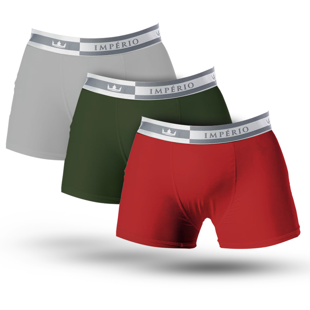 Kit 6 Cuecas Boxer IMPERIO Masculino Microfibra Sem Costura Cueca Box Original