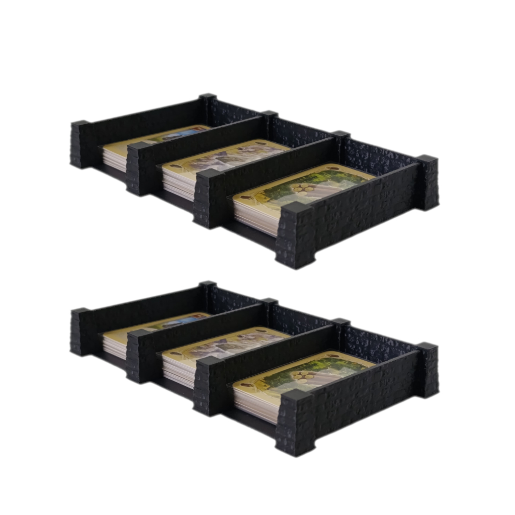 Kit 2x Porta Cartas Catan Tamanho Correto Sleeve Organizador Insert