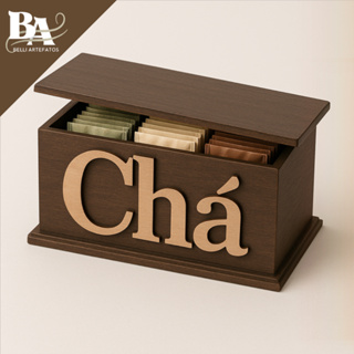 Porta Sachê De Chá Em MDF Vintage Cozinha em Oferta na Shopee