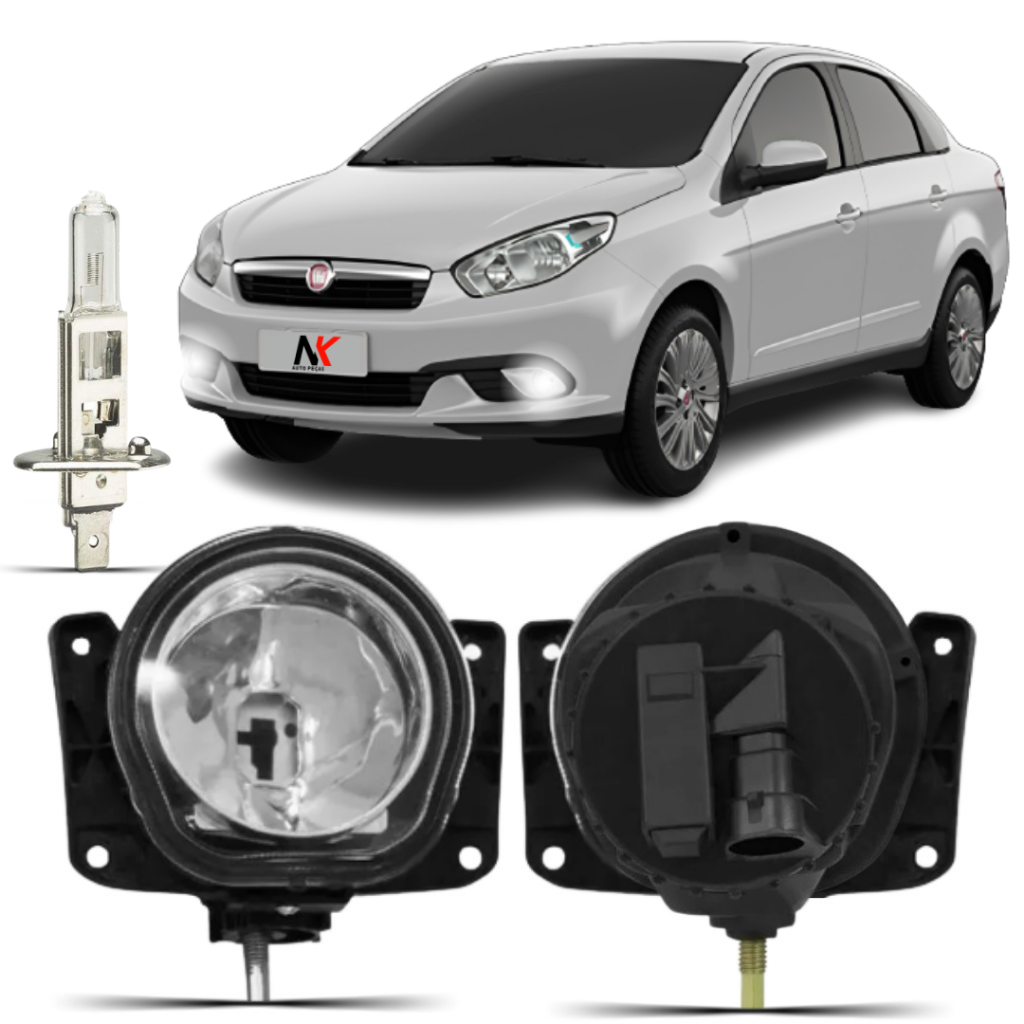 Farol Milha Grand Siena 2012 2013 2014 15 2016 2017 2018 + Lampada em Oferta na Shopee