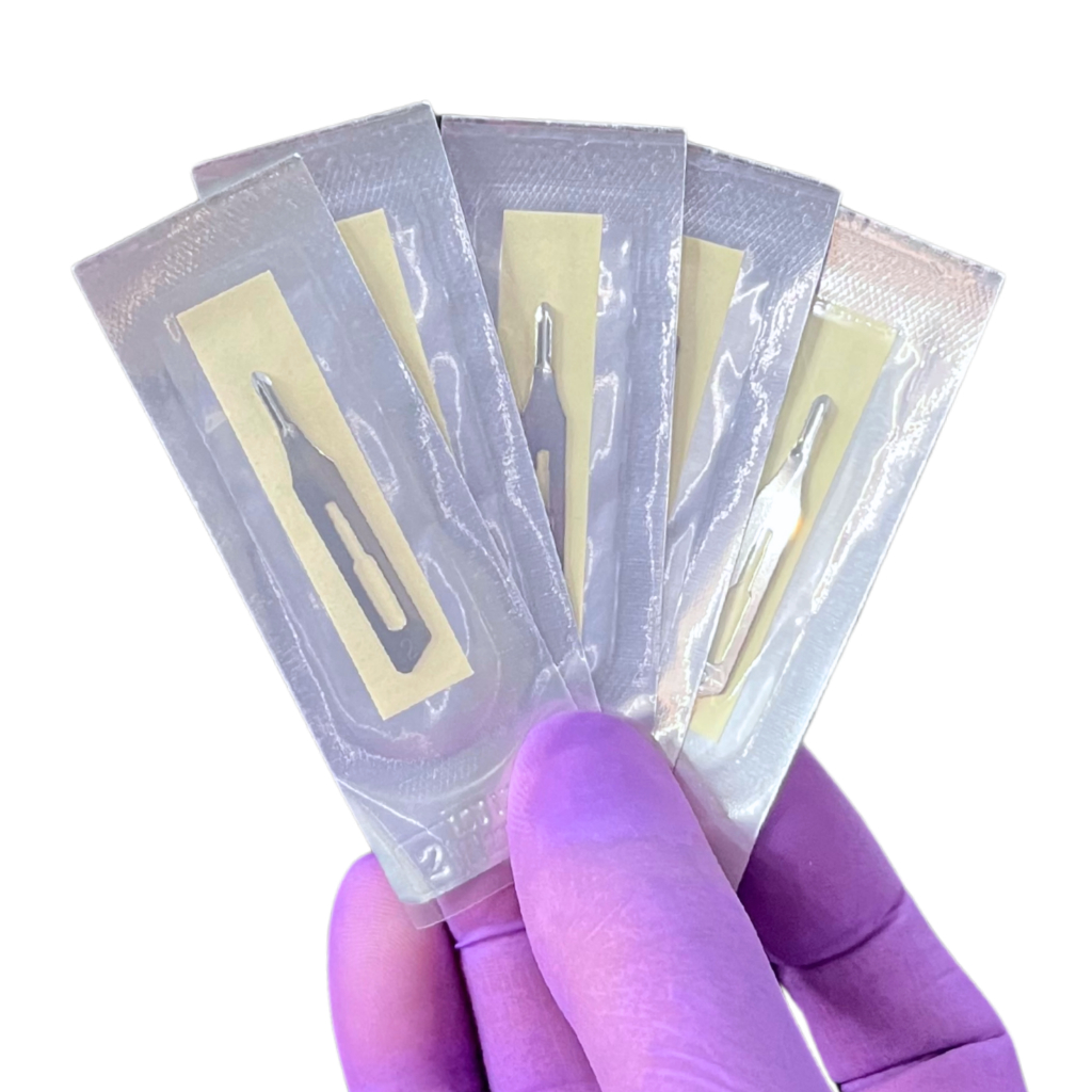 Lâminas de Goiva Descartáveis Nº 2 - Kit com 5 Unidades - Uso Profissional em Podologia em Oferta na Shopee