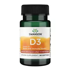 Vitamina D3 100mcg Swanson 90 Softgels Importado