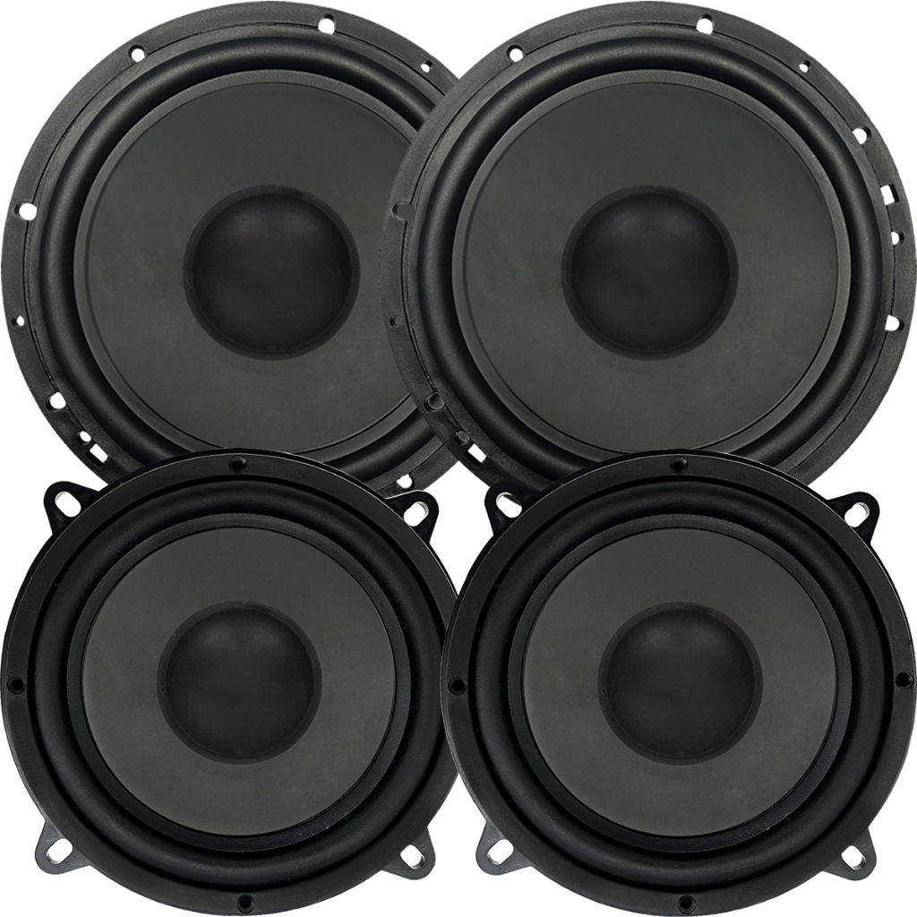 Kit Auto Falante Uno Palio 5 E 6 Polegadas Dianteira Traseira 140W Midbass